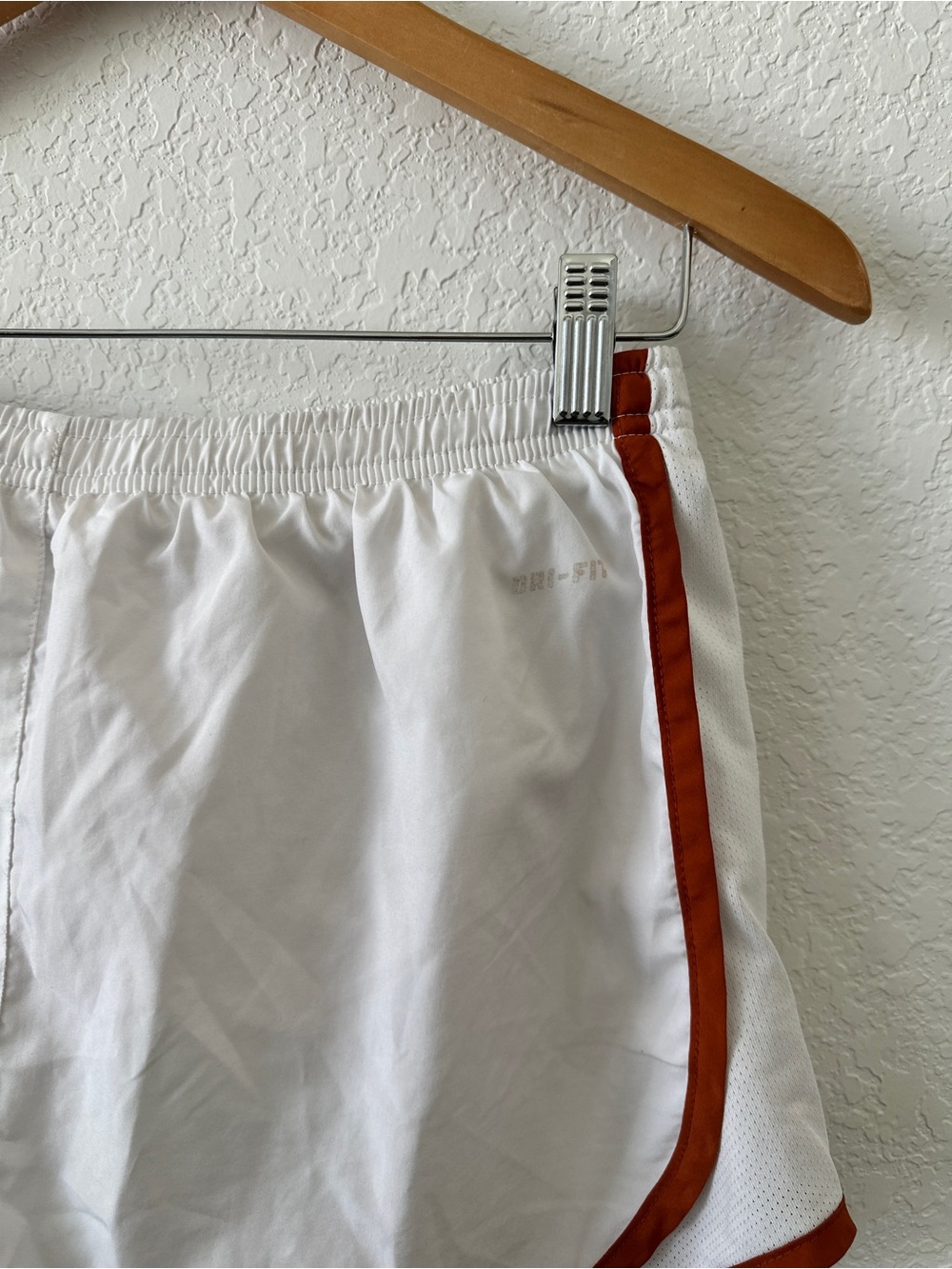 Nike Women’s Texas Longhorns Dri-fit Running Shorts Small White Orange Athletic - Picture 5 of 8